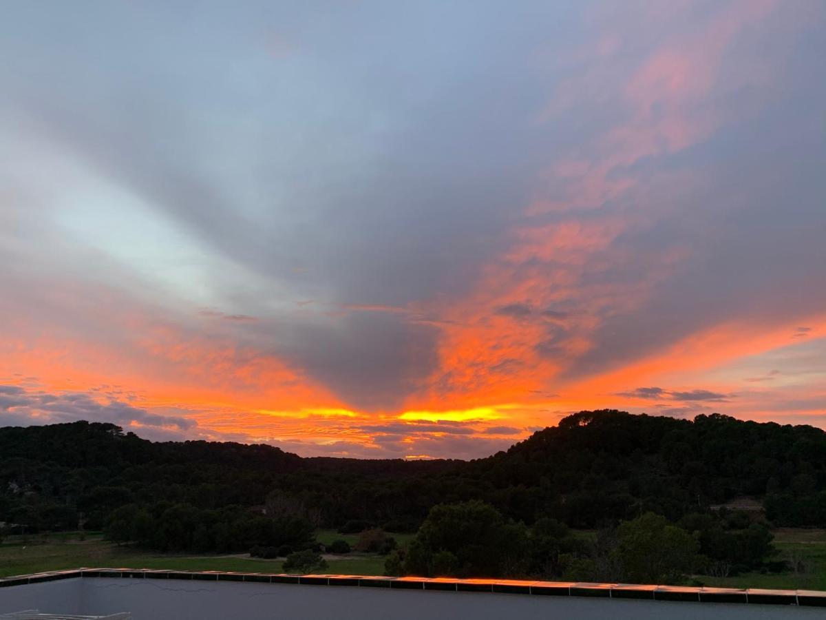 Atardecer En Menorca Vista Al Campo De Golf