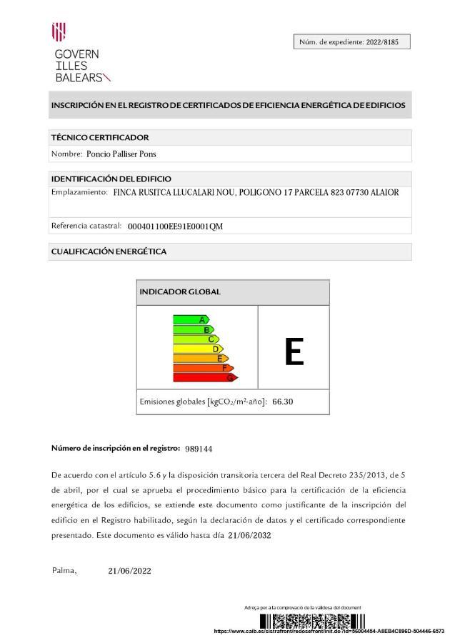 Сasa de vacaciones Llucalari Nou *
