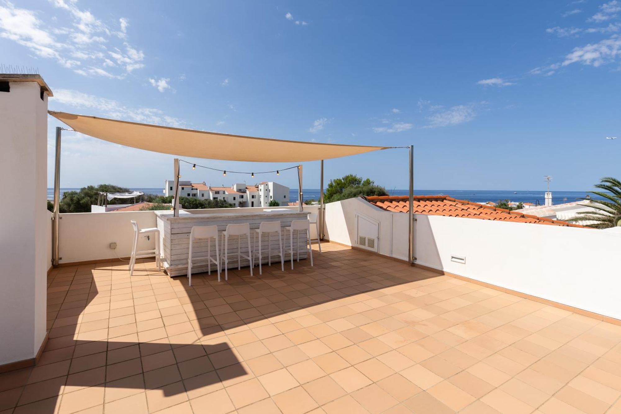Villa Maravilla With Heatable Pool Rooftopbar With Sea Views And Range Rover Binibeca