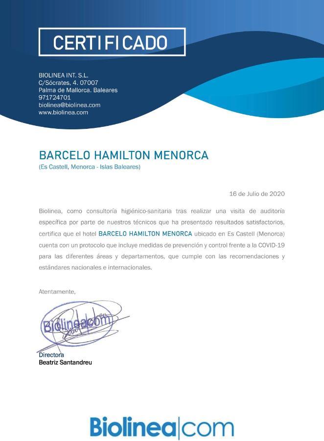 Hotel Barcelo Hamilton Menorca - Adults Only 4*